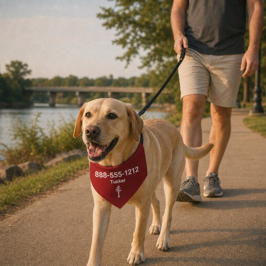 Personalized Tuscaloosa Jack Pine Dog Bandana Collar | Doggo Mojo