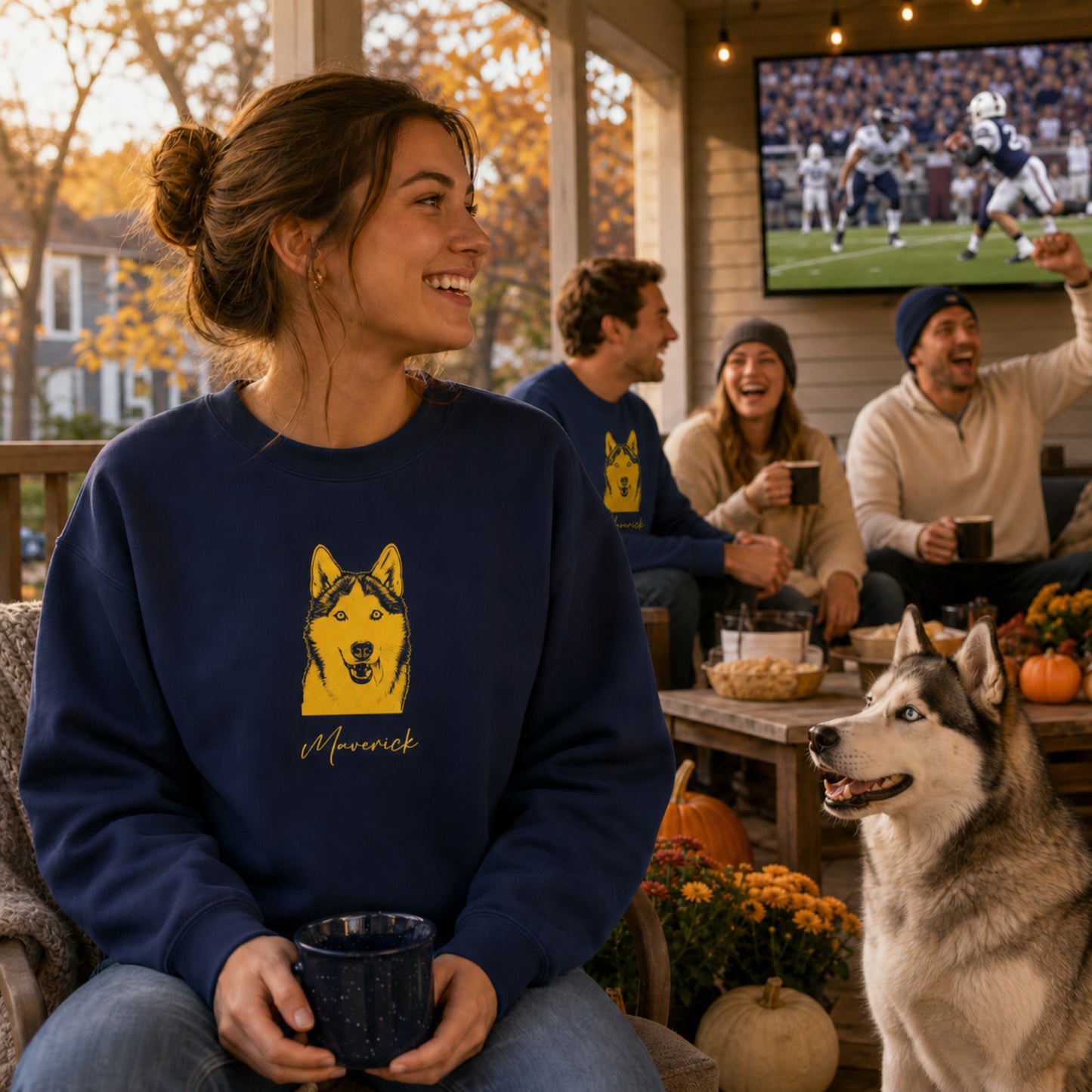 Personalized Ann Arbor Sweatshirt | Modern Sketch Photo Upload