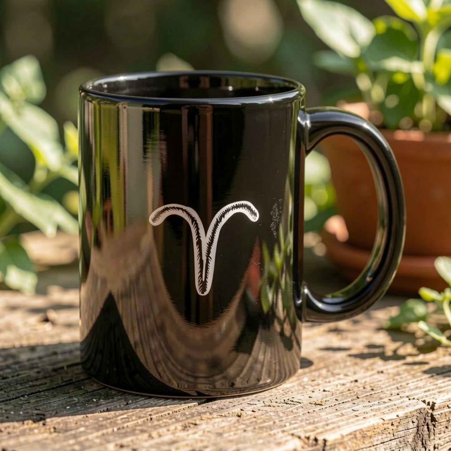 Personalized Aries Dog Mug | Modern Sketch Photo Upload