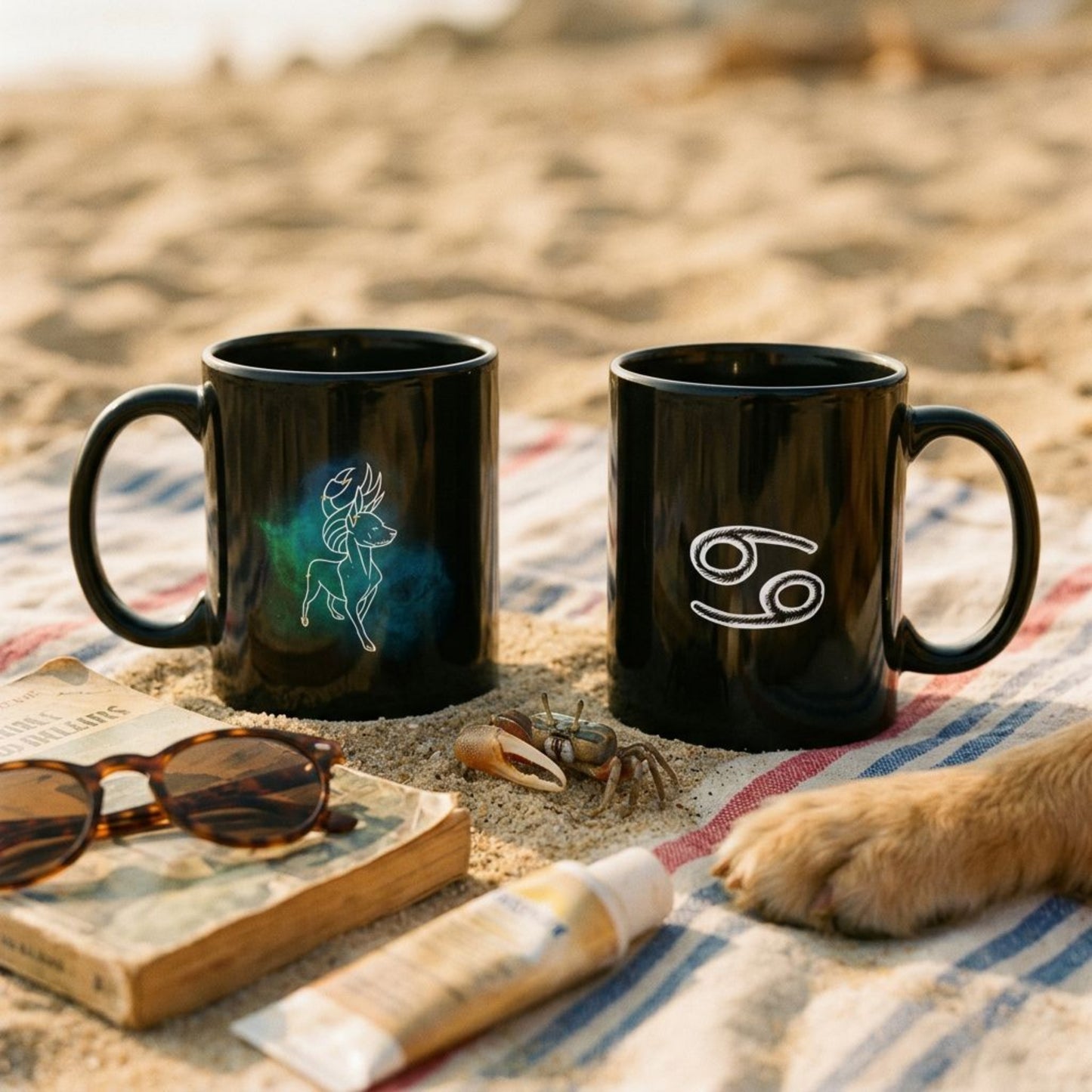 Personalized Cancer Dog Mug | Modern Sketch Photo Upload