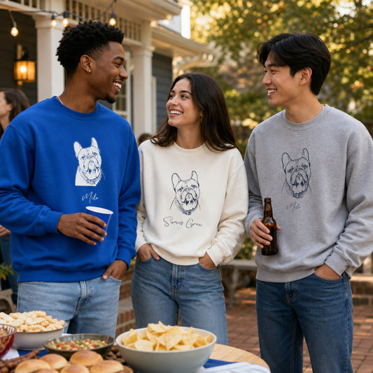 Personalized Durham Dog Sweatshirt | Modern Sketch Photo Upload