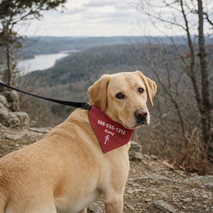 Personalized Fayetteville Jack Pine Dog Bandana Collar | Doggo Mojo