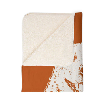 Personalized Austin Dog Sherpa Blanket | Modern Sketch Photo Upload