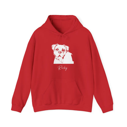 Personalized Columbus Dog Hoodie | Modern Sketch Photo Upload