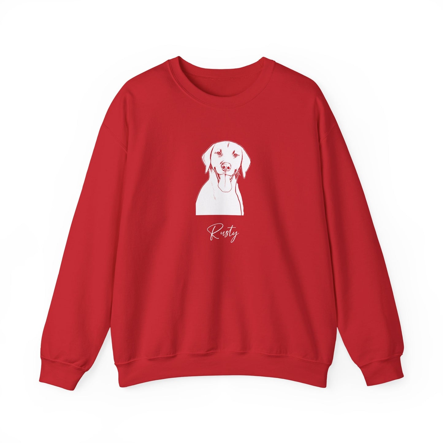 Personalized Fayetteville Dog Sweatshirt | Modern Sketch Photo Upload