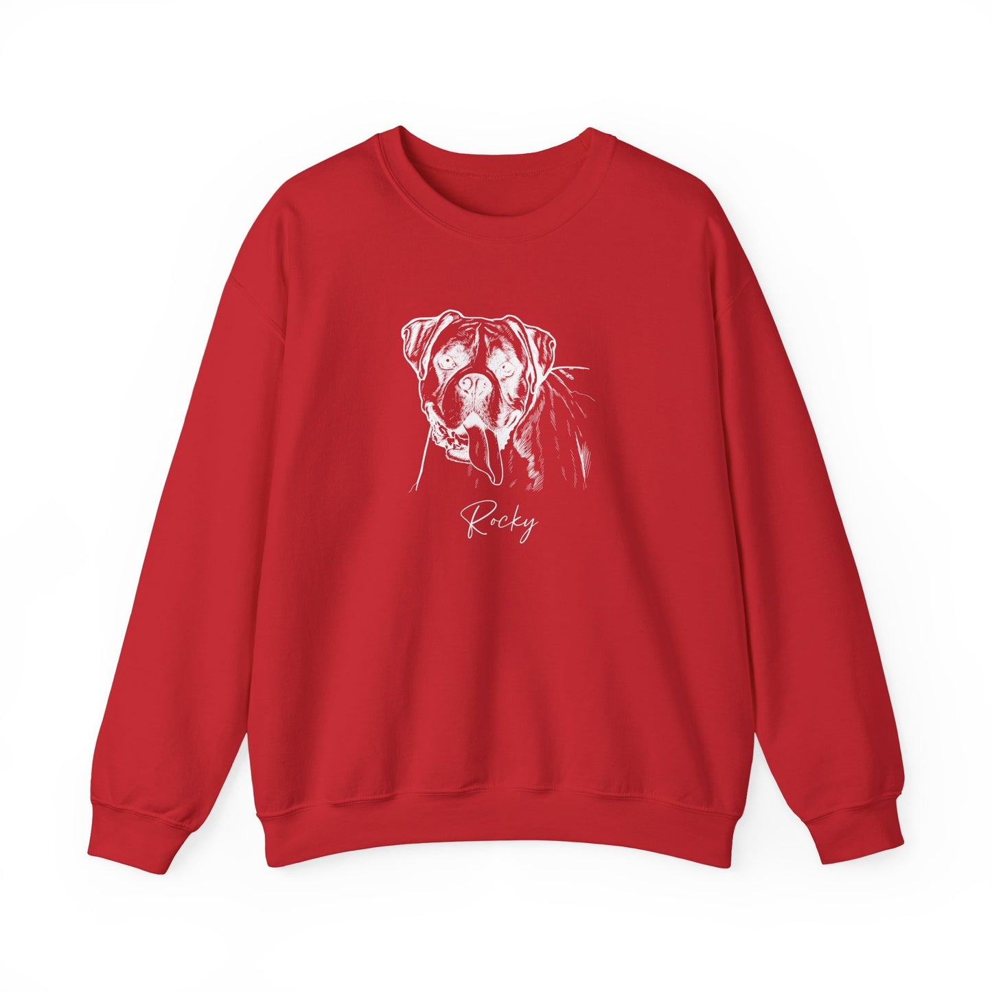 Personalized Columbus Dog Sweatshirt | Modern Sketch Photo Upload