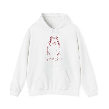 Personalized College Station Dog Hoodie | Modern Sketch Photo Upload