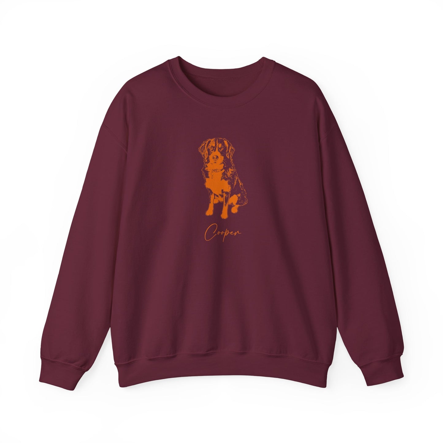 Personalized Blacksburg Dog Sweatshirt | Modern Sketch Photo Upload