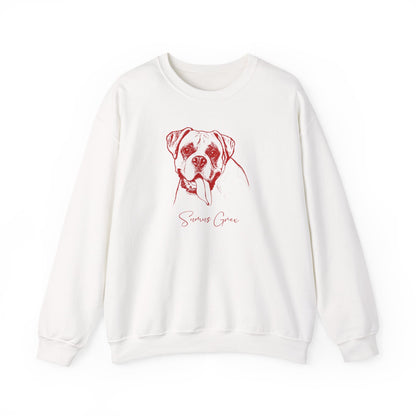 Personalized Columbus Dog Sweatshirt | Modern Sketch Photo Upload