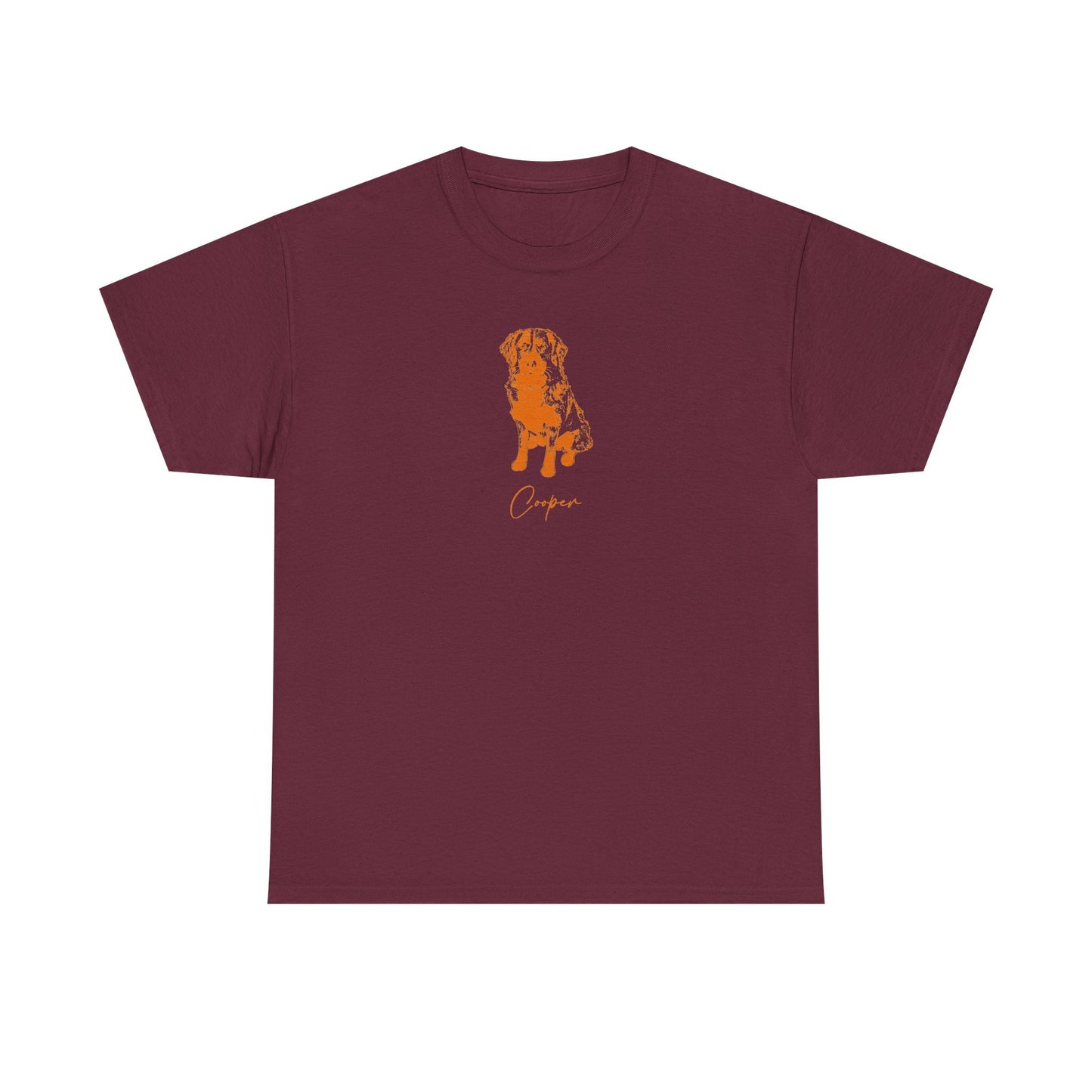 Personalized Blacksburg Dog T-Shirt | Modern Sketch Photo Upload