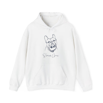 Personalized Durham Dog Hoodie | Modern Sketch Photo Upload