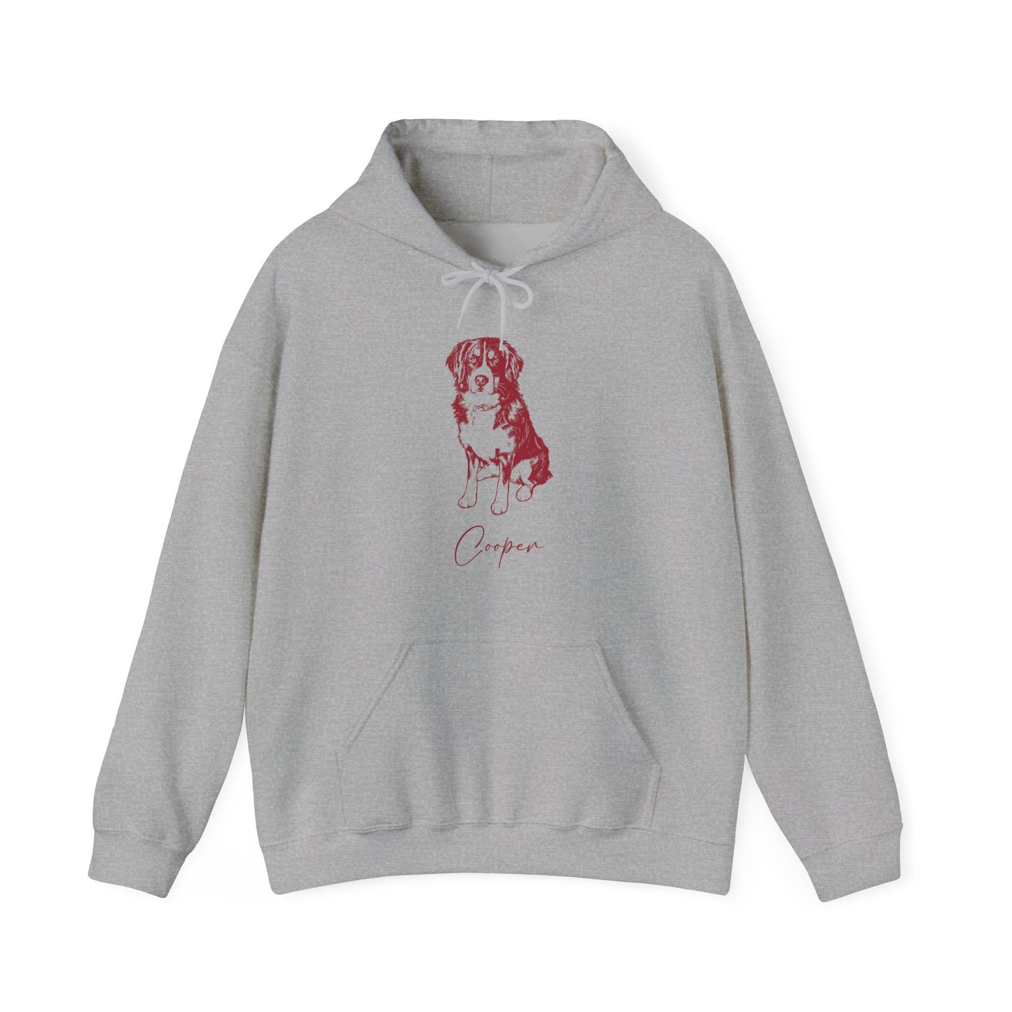 Personalized Blacksburg Dog Hoodie | Modern Sketch Photo Upload