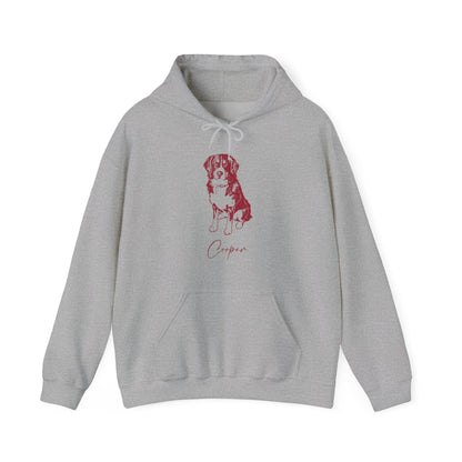 Personalized Blacksburg Dog Hoodie | Modern Sketch Photo Upload