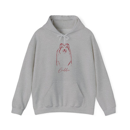 Personalized College Station Dog Hoodie | Modern Sketch Photo Upload