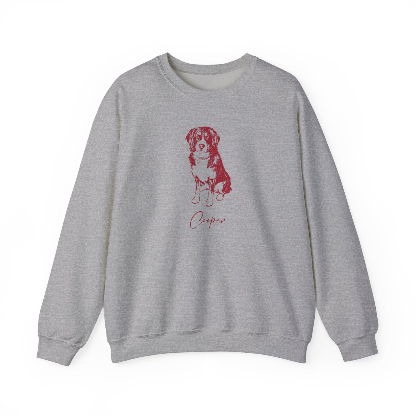 Personalized Blacksburg Dog Sweatshirt | Modern Sketch Photo Upload