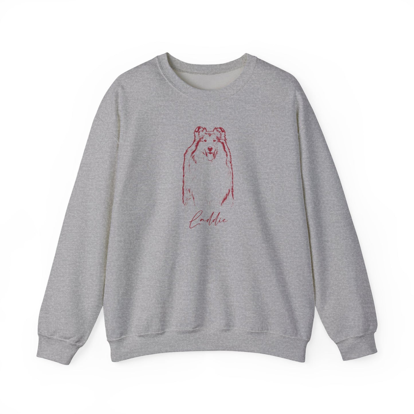 Personalized College Station Dog Sweatshirt | Modern Sketch Photo Upload