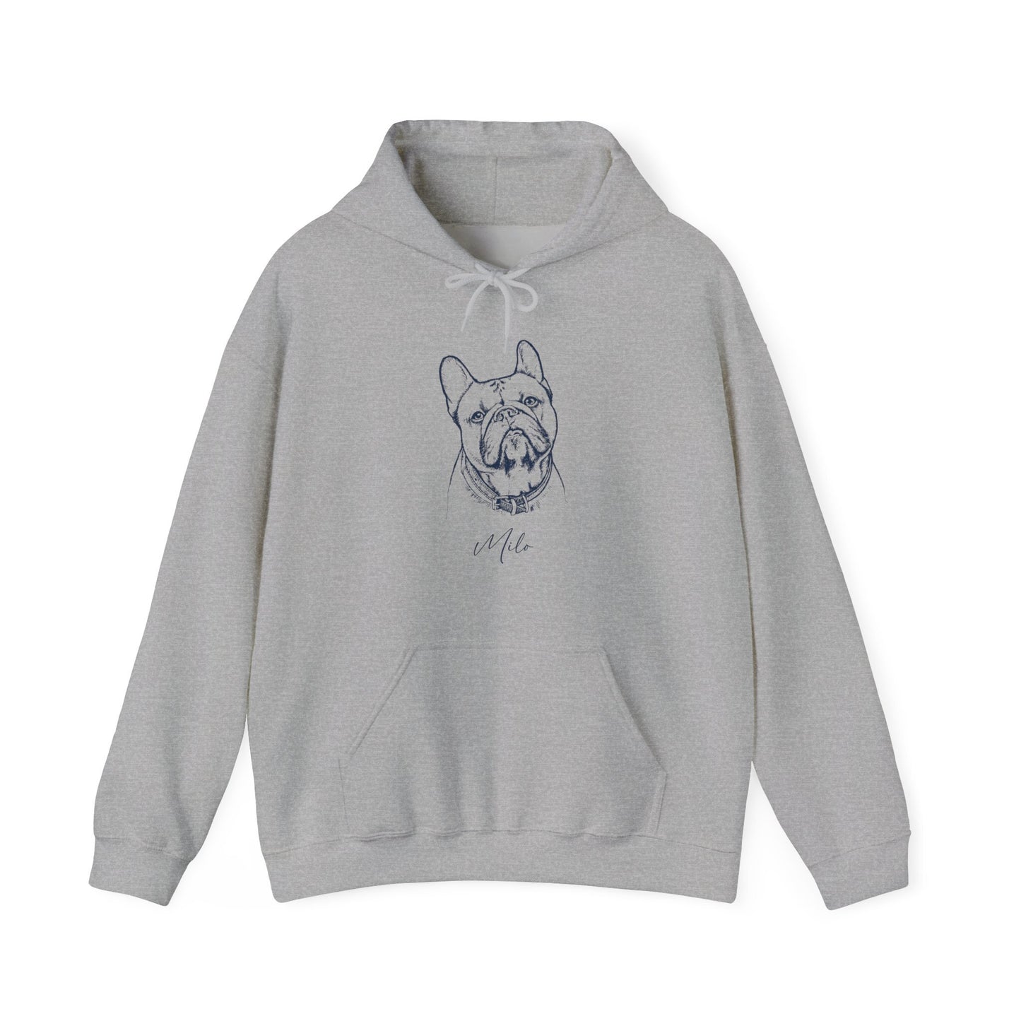 Personalized Durham Dog Hoodie | Modern Sketch Photo Upload