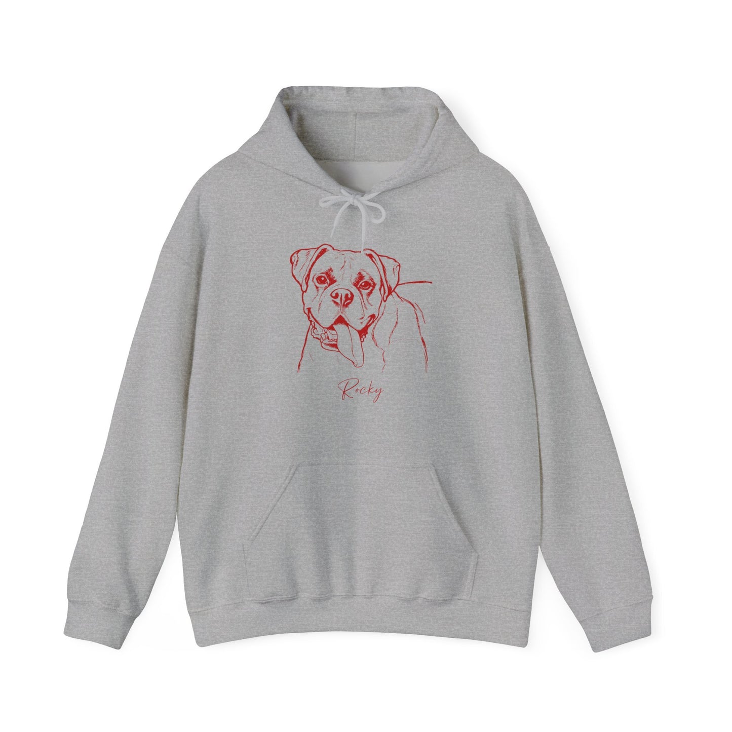 Personalized Columbus Dog Hoodie | Modern Sketch Photo Upload