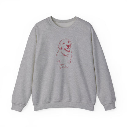 Personalized Tuscaloosa Dog Sweatshirt | Modern Sketch Photo Upload