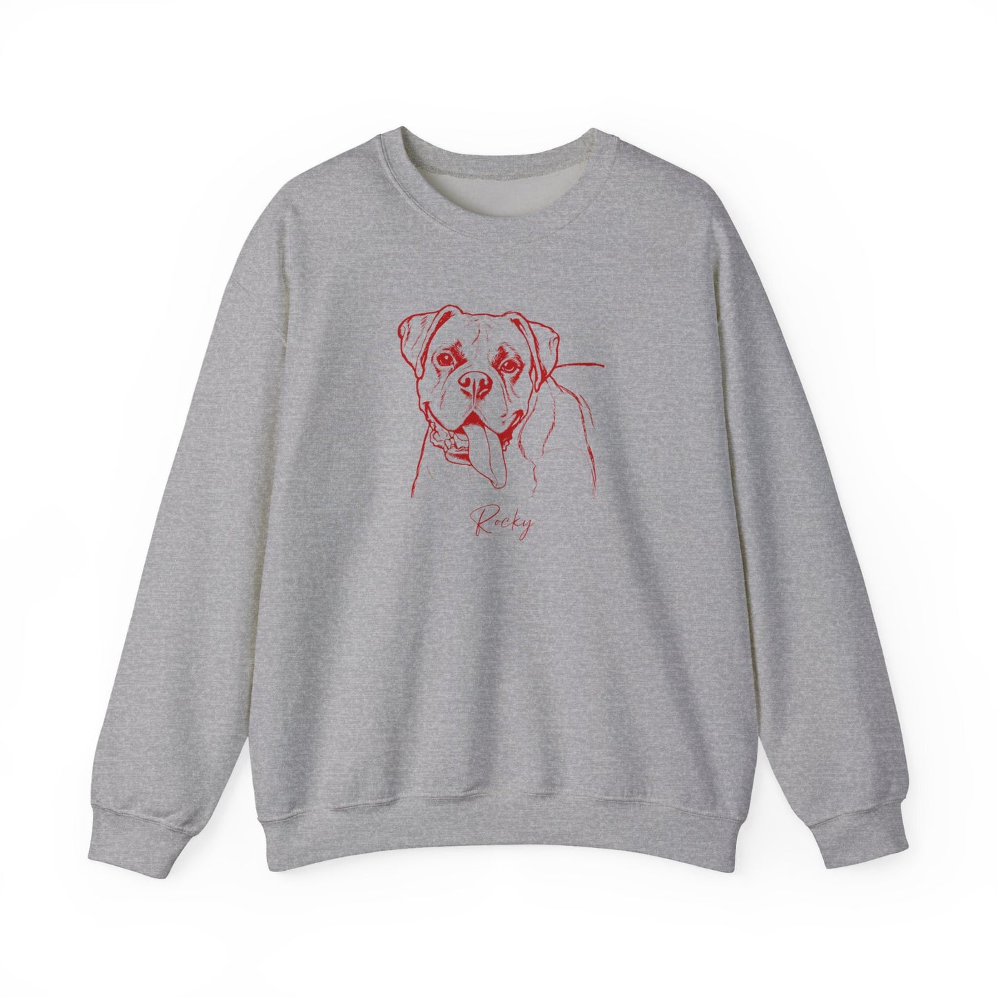 Personalized Columbus Dog Sweatshirt | Modern Sketch Photo Upload