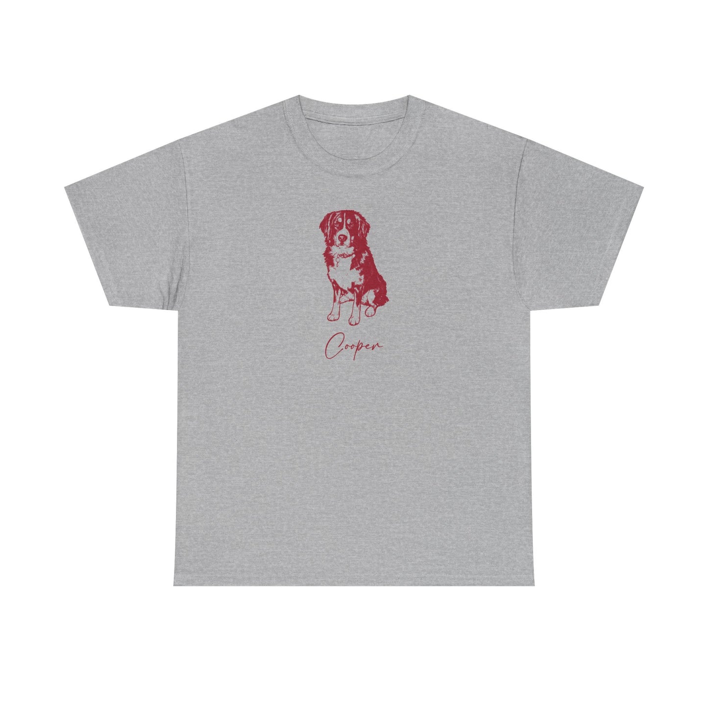 Personalized Blacksburg Dog T-Shirt | Modern Sketch Photo Upload