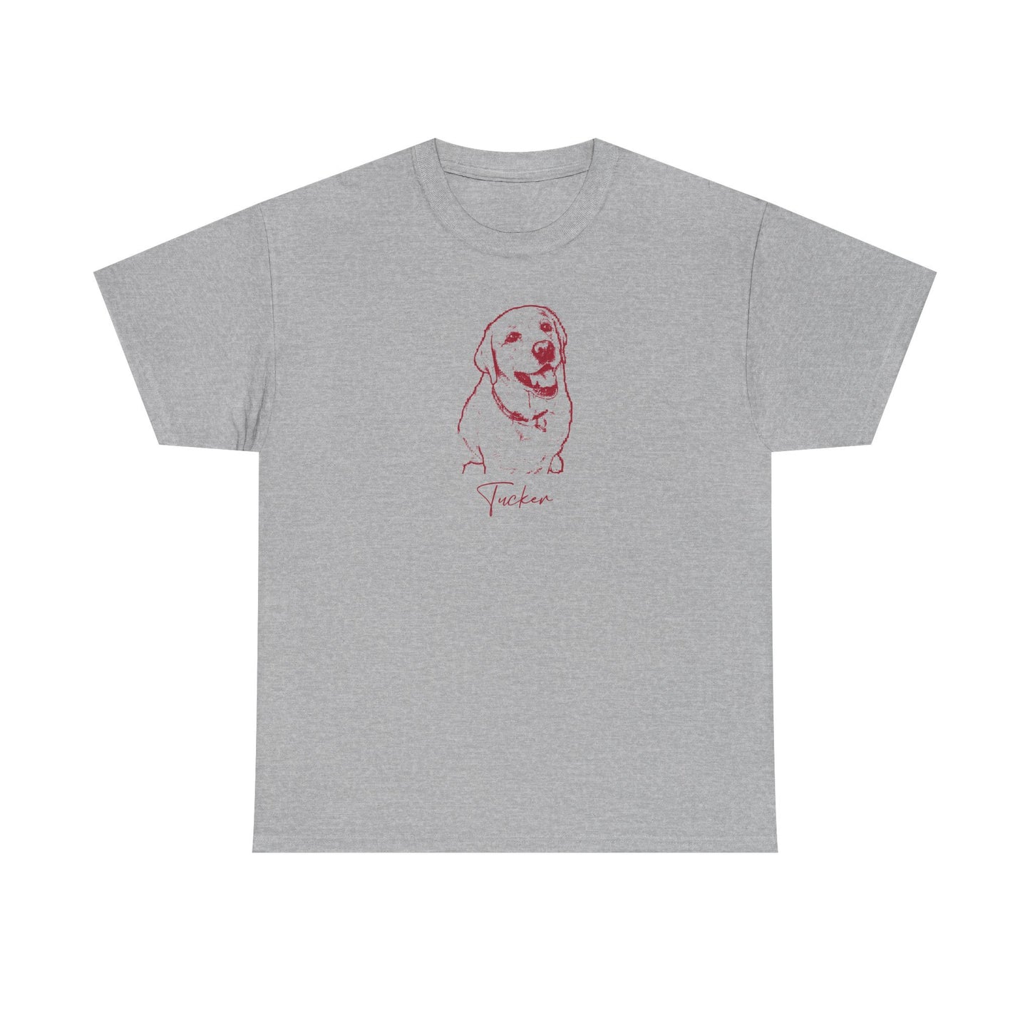 Personalized Tuscaloosa Dog T-Shirt | Modern Sketch Photo Upload