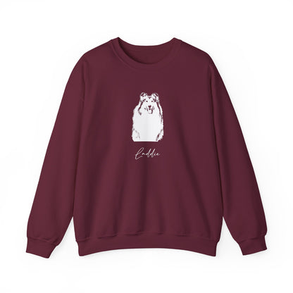 Personalized College Station Dog Sweatshirt | Modern Sketch Photo Upload