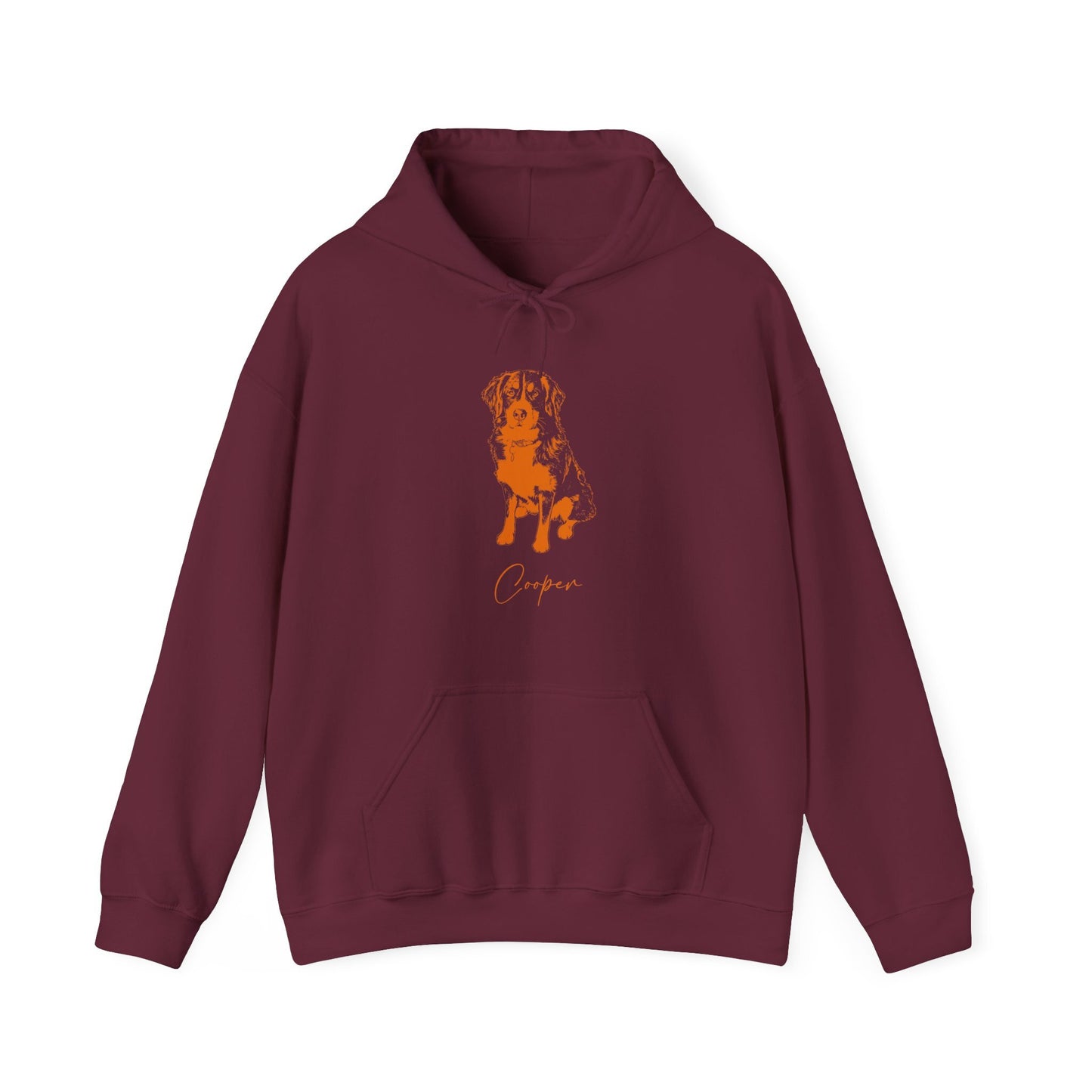Personalized Blacksburg Dog Hoodie | Modern Sketch Photo Upload
