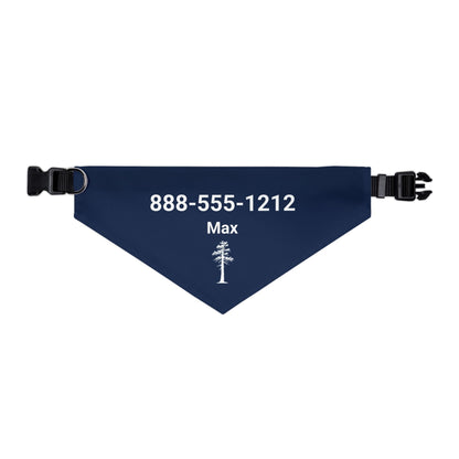 Personalized State College Jack Pine Dog Bandana Collar | Doggo Mojo