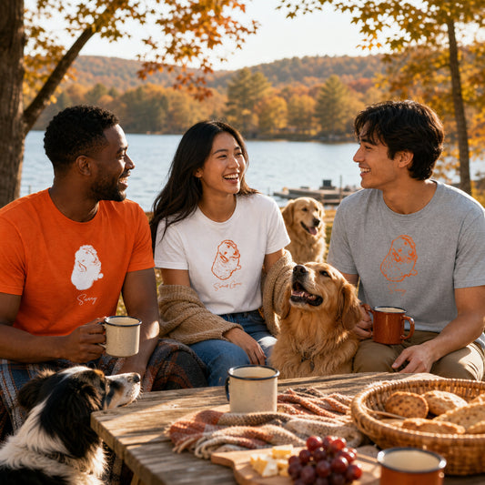 Personalized Central Dog T-Shirt | Modern Sketch Photo Upload