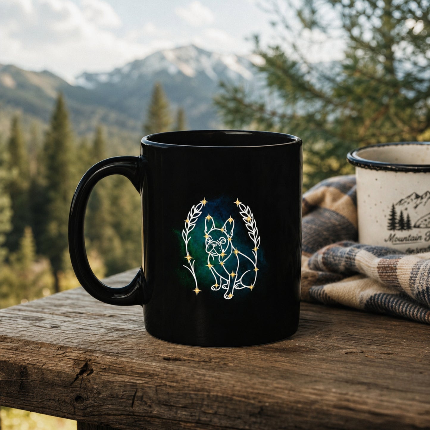Personalized Virgo Dog Mug | Modern Sketch Photo Upload