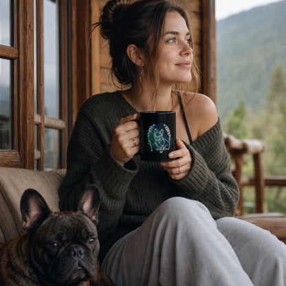 Personalized Virgo Dog Mug | Modern Sketch Photo Upload