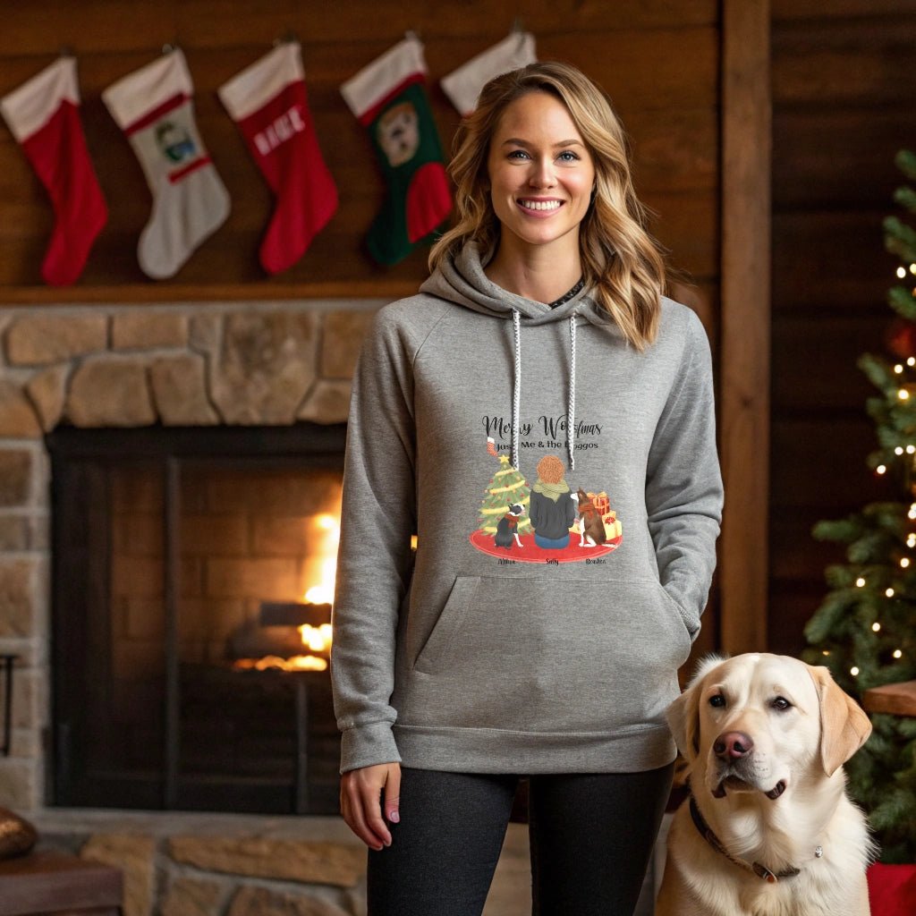 A Cozy Christmas: Your Personalized Family Portrait Hoodie_Doggo Mojo_Hoodies_Athletic Heather_S_2