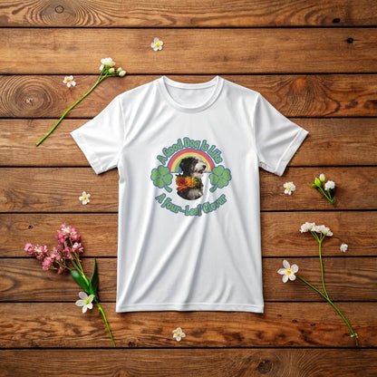 "A Good Dog Is Like a Four - Leaf Clover" St. Patrick's Day T-Shirt with Photo Upload_Doggo Mojo_T-shirts_6