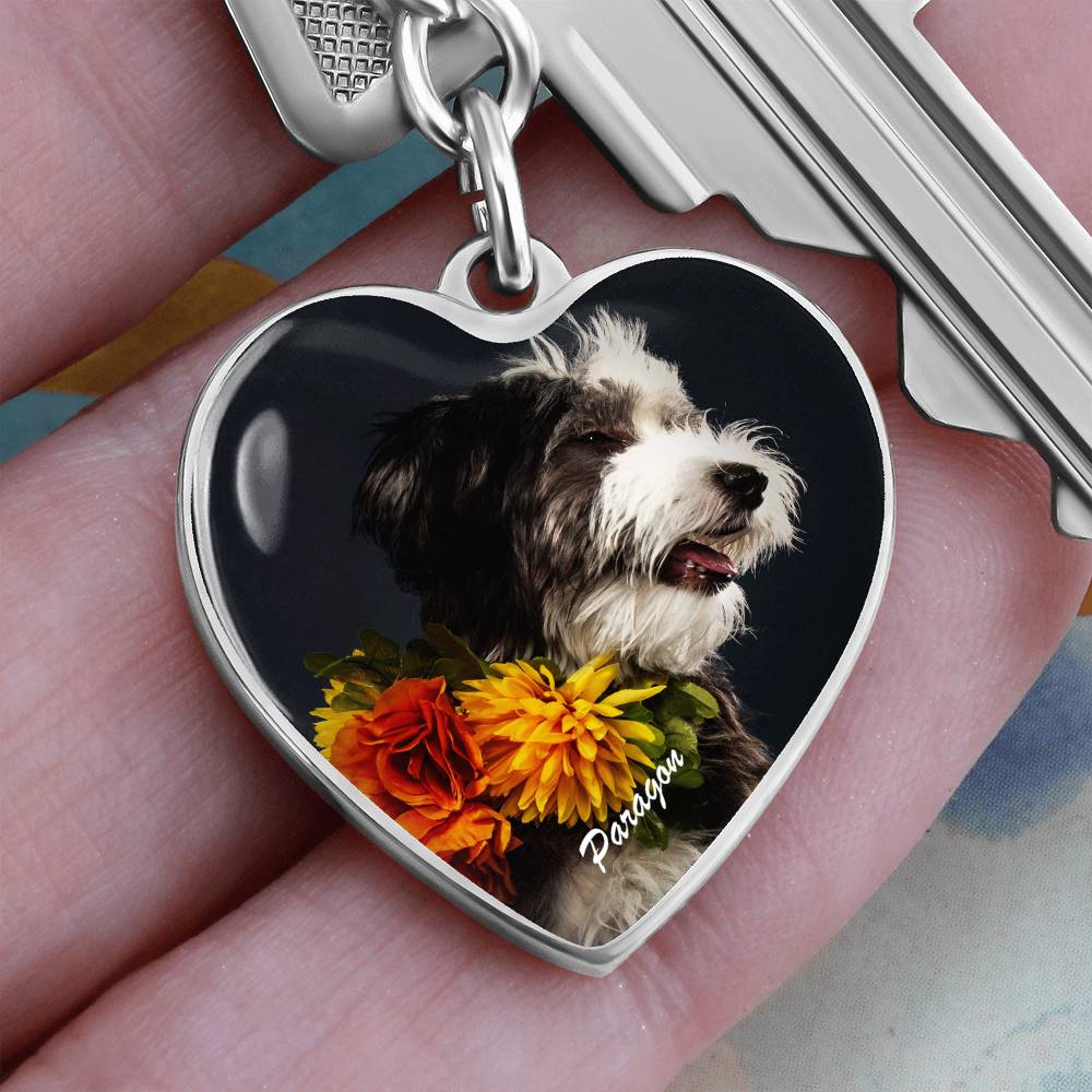 A Heartfelt Keychain with Custom Photo_Doggo Mojo_Keychains_Gold__5