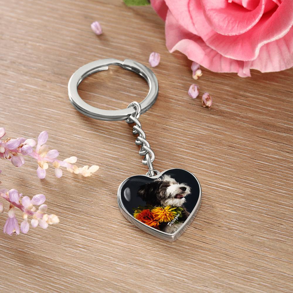 A Heartfelt Keychain with Custom Photo_Doggo Mojo_Keychains_Gold__6