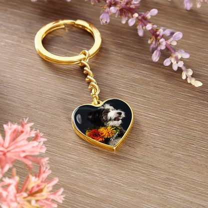 A Heartfelt Keychain with Custom Photo_Doggo Mojo_Keychains_Gold__3