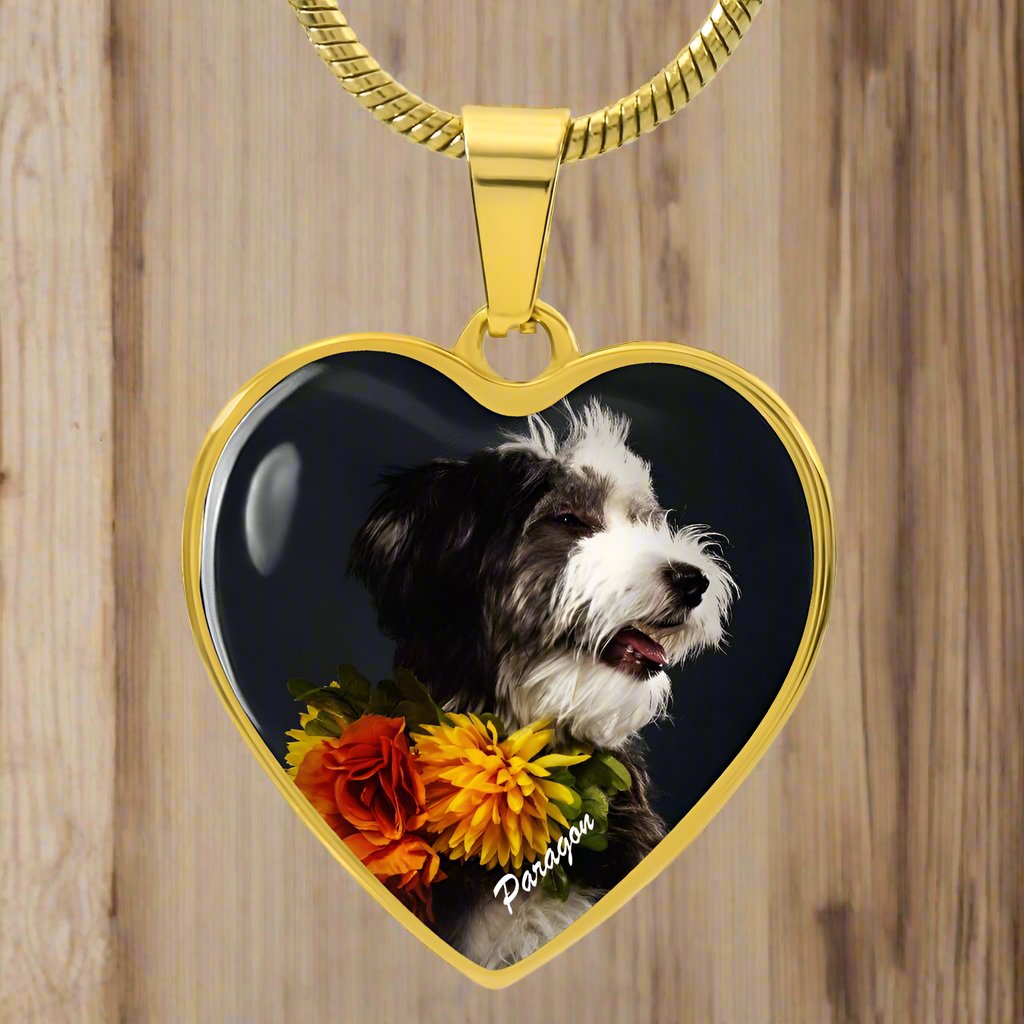 A Heartfelt Pendant Necklace with Custom Photo_Doggo Mojo_Necklaces_Gold__7