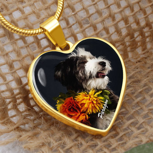 A Heartfelt Pendant Necklace with Custom Photo_Doggo Mojo_Necklaces_Gold__1