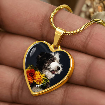 A Heartfelt Pendant Necklace with Custom Photo_Doggo Mojo_Necklaces_Gold__2