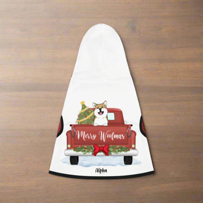 A Paw - sitively Festive Pet Hoodie_Doggo Mojo_Pet Hoodies_XXS_White Rib_3