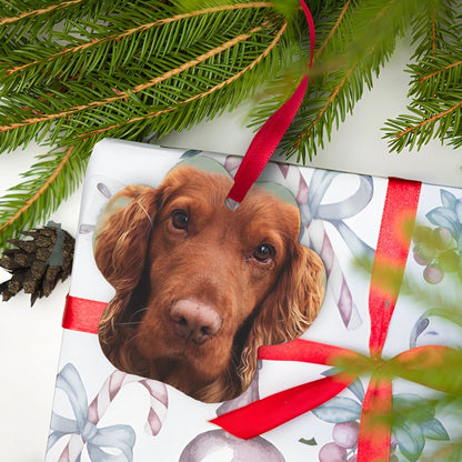 A Paw - sitively Perfect Aluminum Ornament with Custom Photo_Doggo Mojo_Holiday Ornaments_Pet Paw__2