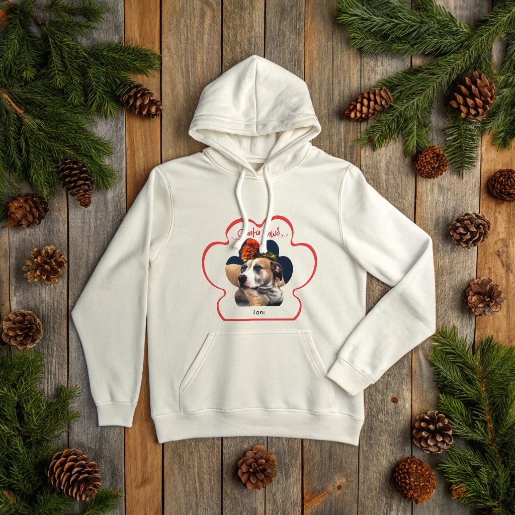 A Paw - sitively Perfect Christmas Dog Portrait Hoodie with Custom Photo_Doggo Mojo_Hoodies_White_S_6