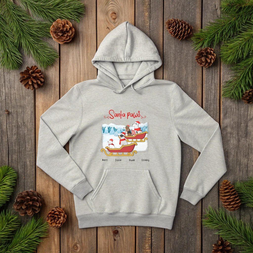 A Woof - derful Winter Wonderland Hoodie_Doggo Mojo_Hoodies_Athletic Heather_S_5