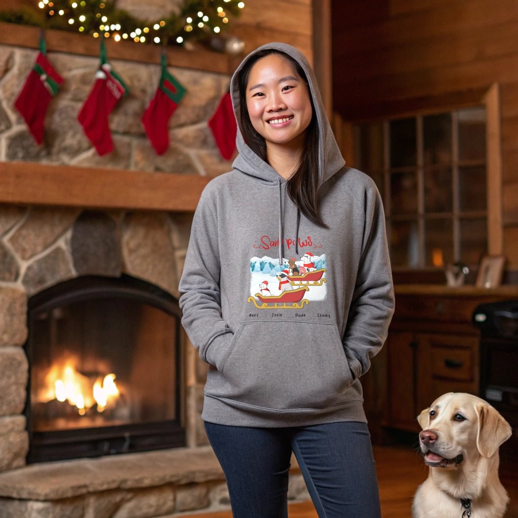 A Woof - derful Winter Wonderland Hoodie_Doggo Mojo_Hoodies_Athletic Heather_S_2