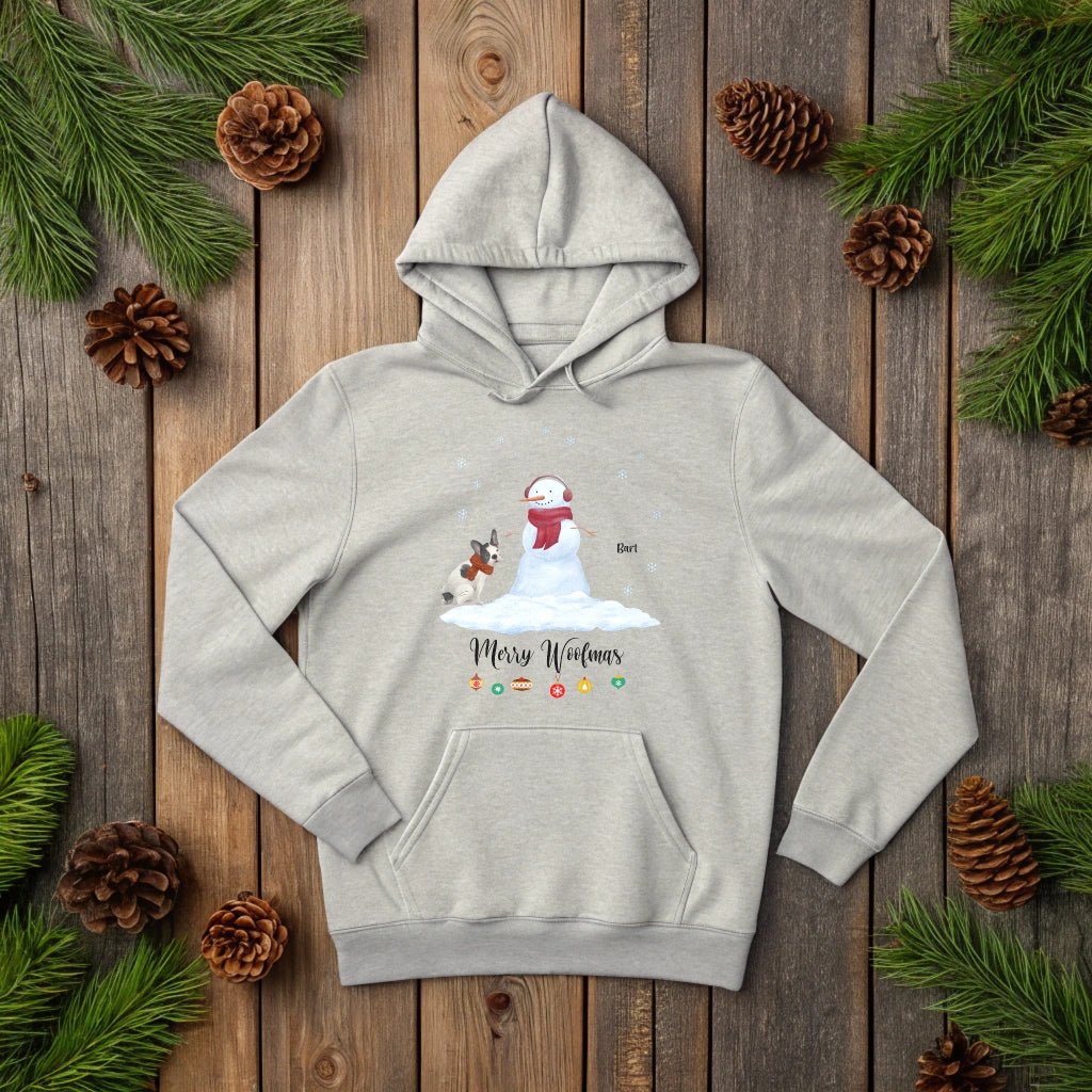 A Woof - derful Winter Wonderland Personalized Holiday Hoodie_Doggo Mojo_Hoodies_Athletic Heather_S_5