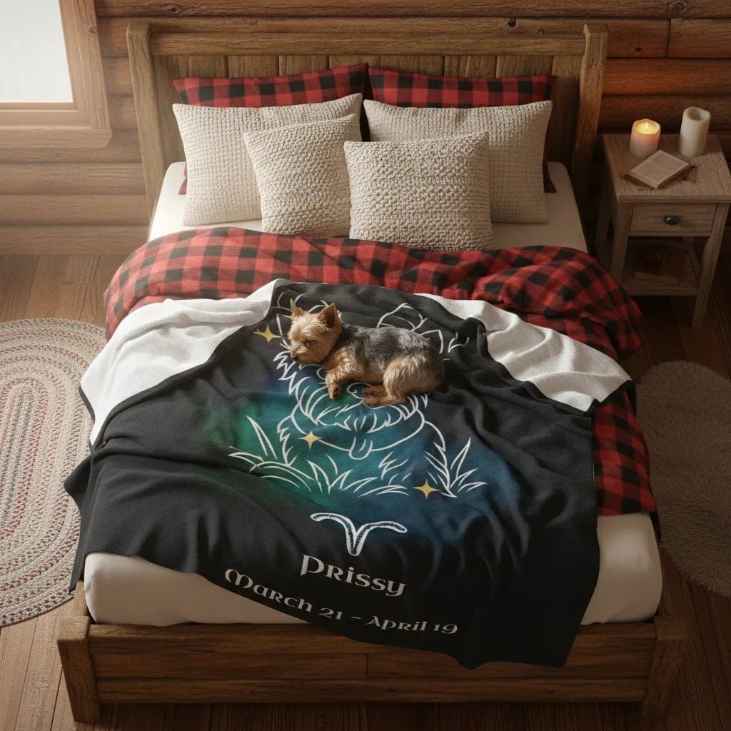 Aries Zodiac Personalized Dog Blanket - The Pioneer Edition_Doggo Mojo_Blankets_3
