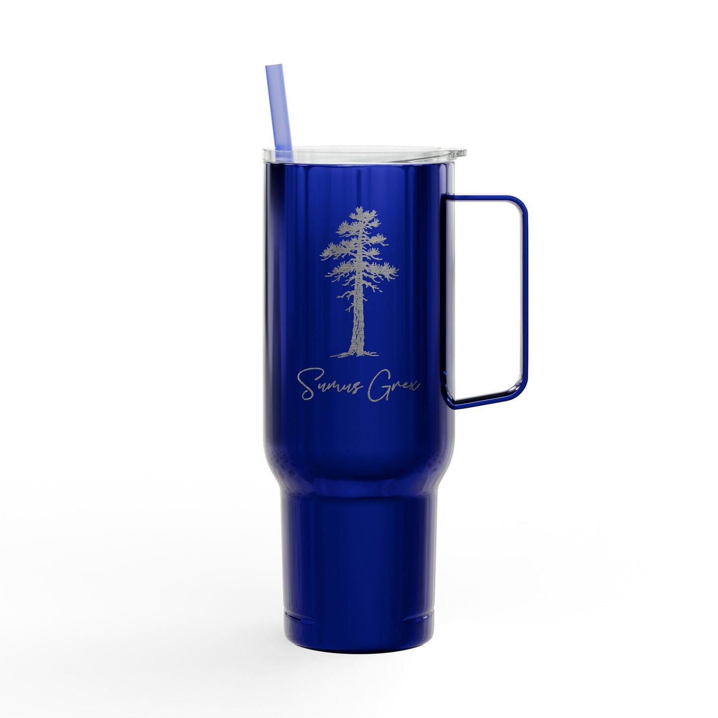 "Canis Major" Custom Pet Constellation 40oz Recycled Travel Tumbler – Royal Blue_Doggo Mojo_Travel Tumbler_8