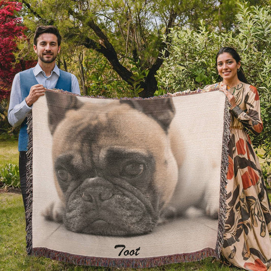 Heirloom Photo Woven Dog Blanket - Landscape_Doggo Mojo_Blankets_1