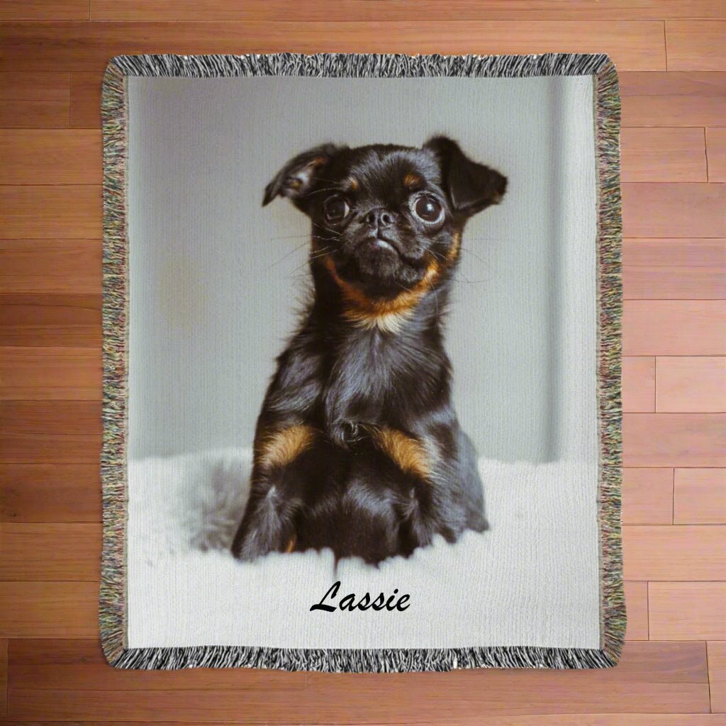 Heirloom Photo Woven Dog Blanket - Portrait_Doggo Mojo_Blankets_4